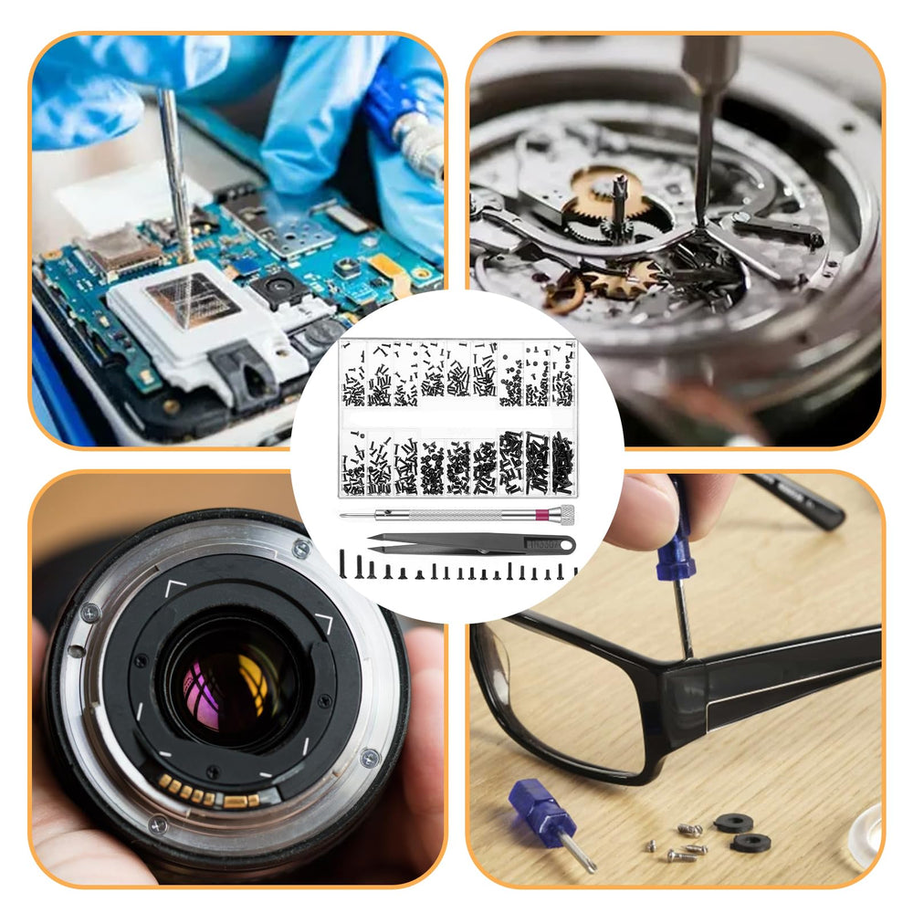 Assorted tiny screws for glasses electronics laptops watches