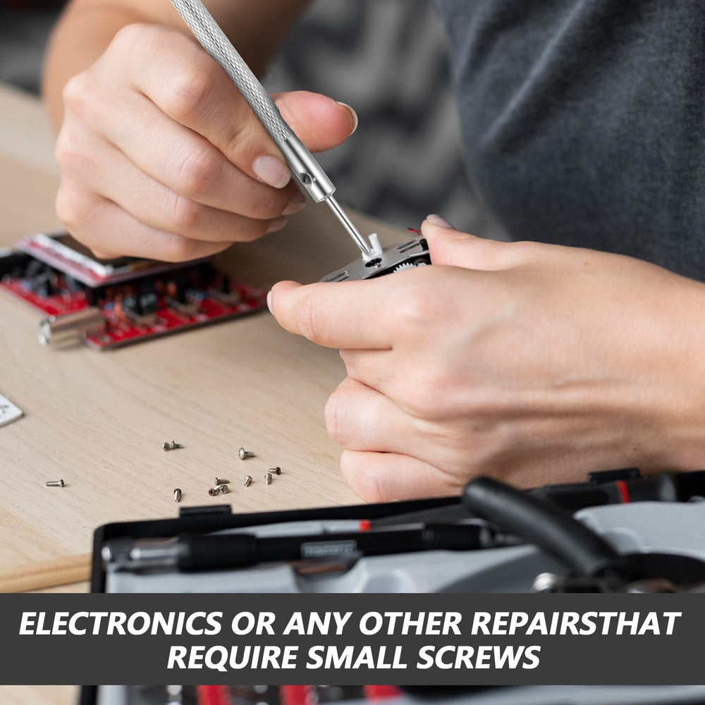 Black iron tiny screws suitable for glasses and watches