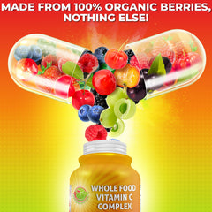 675 mg Vitamin C per serving from berry-sourced blend