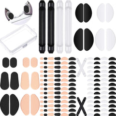 68 Pairs Anti-Slip Nose Pads Set for Eyeglasses with EVA foam pads