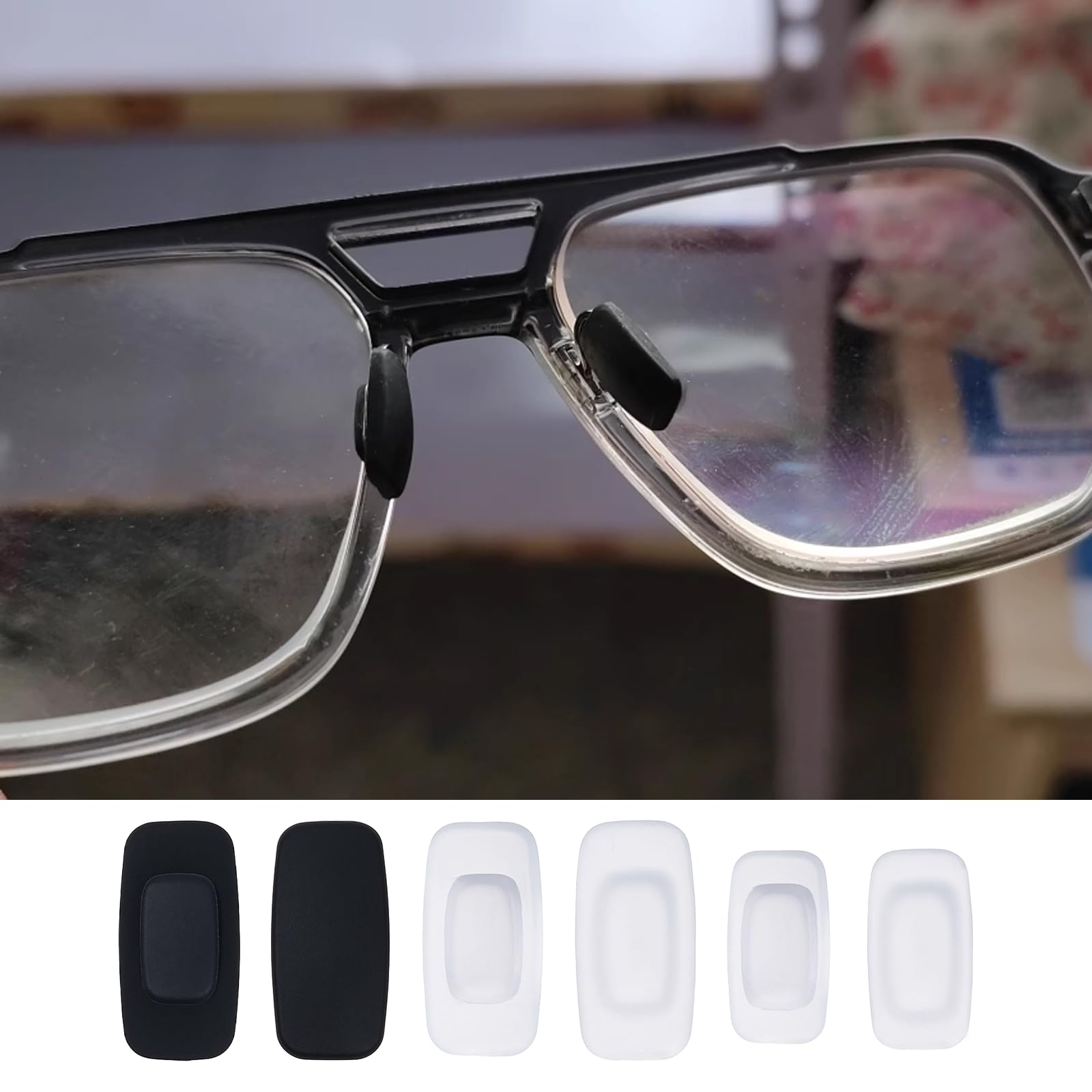 Durable silicone nose pads with anti-slip grip