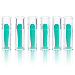 Six-pack hollow hard contact lens remover tools in packaging