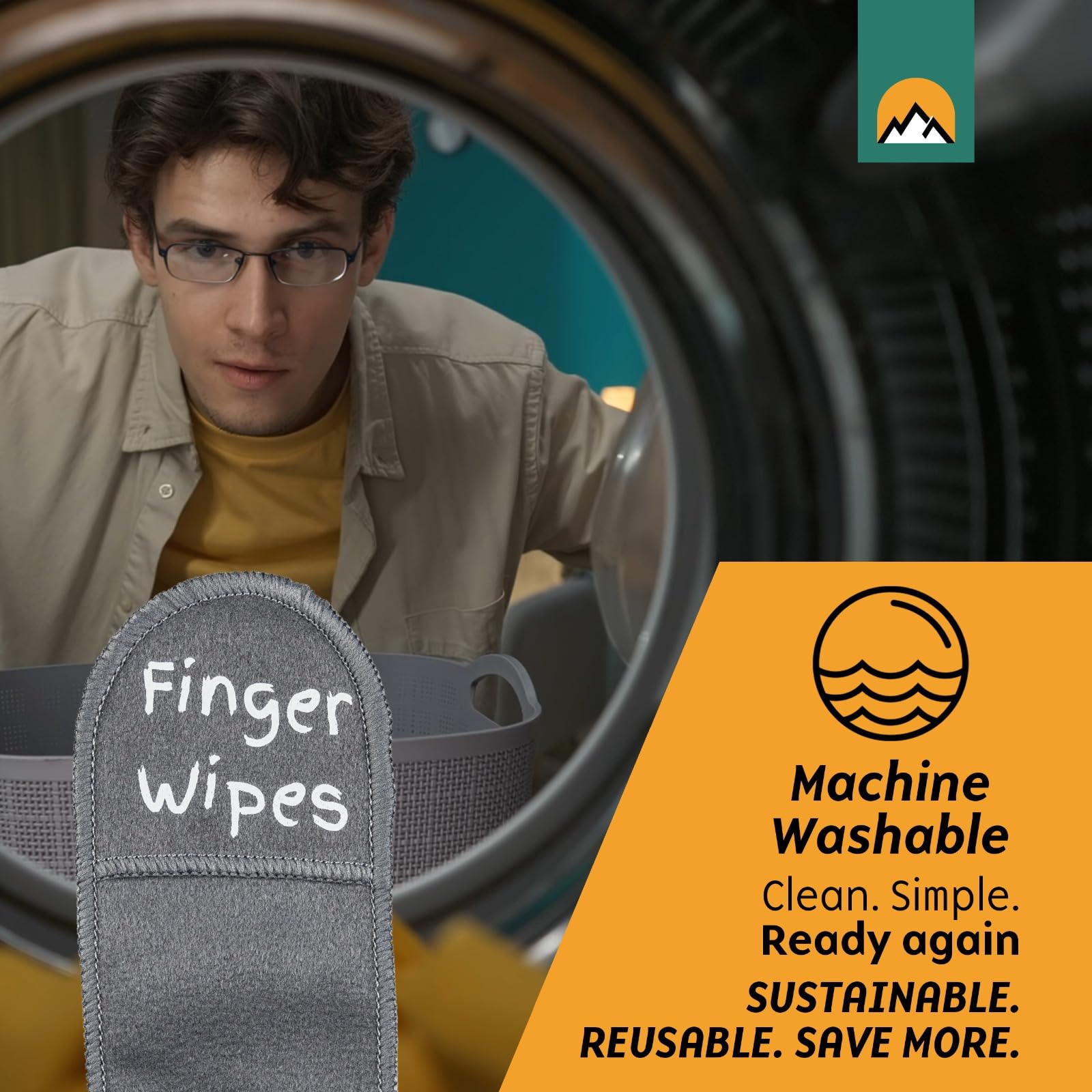 Portable six-piece glasses cleaning cloths set in gray