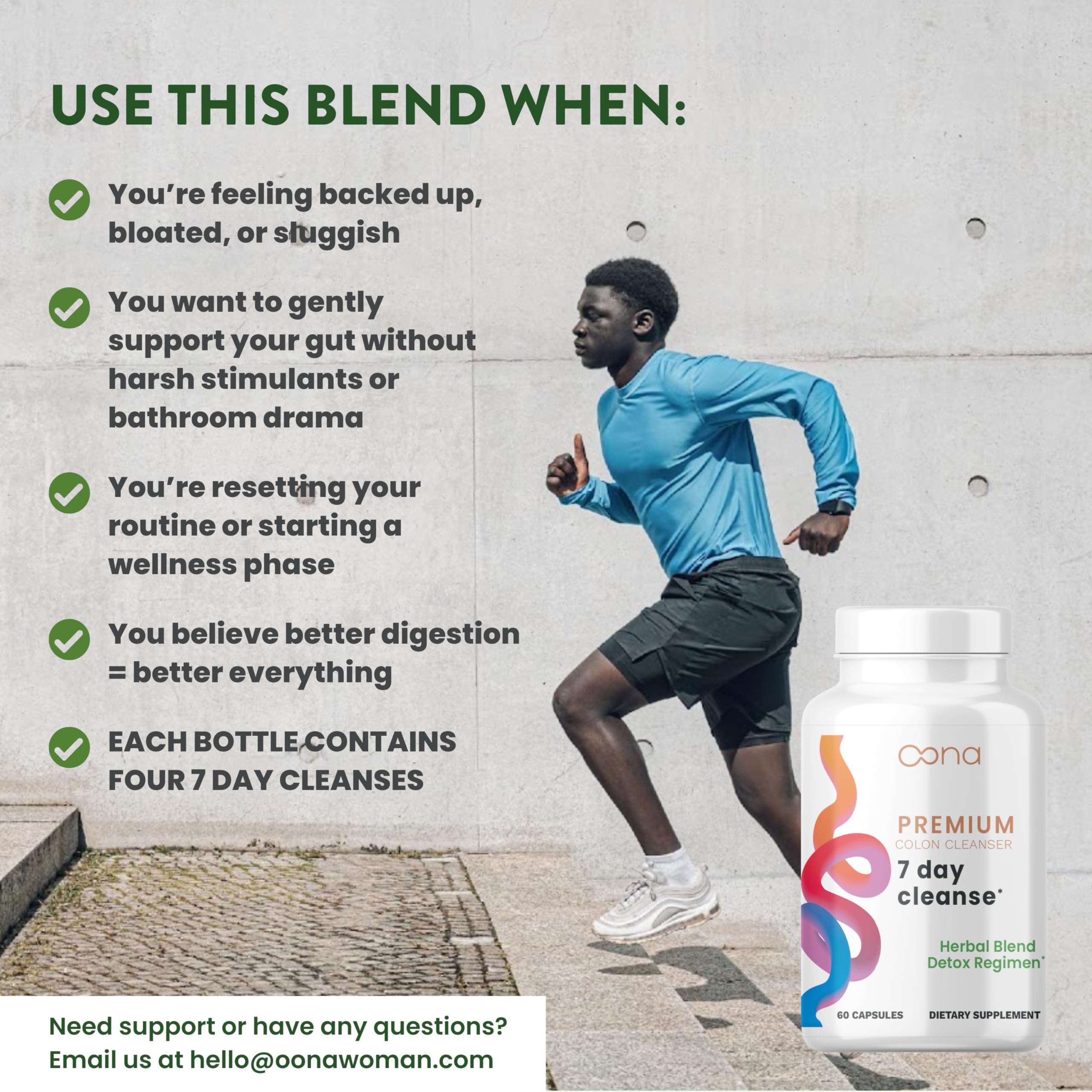 Wellness and digestive health themed product lifestyle image