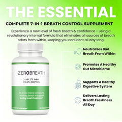 Zero Breath Bad Breath Capsules packaging