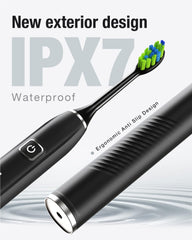 Six replacement brush heads pack with W-shape design