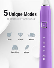 Six replacement brush heads for the 7AM2M toothbrush