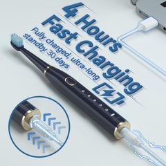 Five brushing mode icons on 7AM2M toothbrush