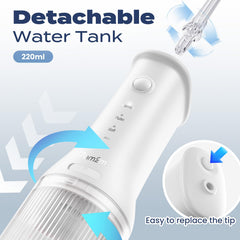 IPX7 waterproof rating label on the flosser