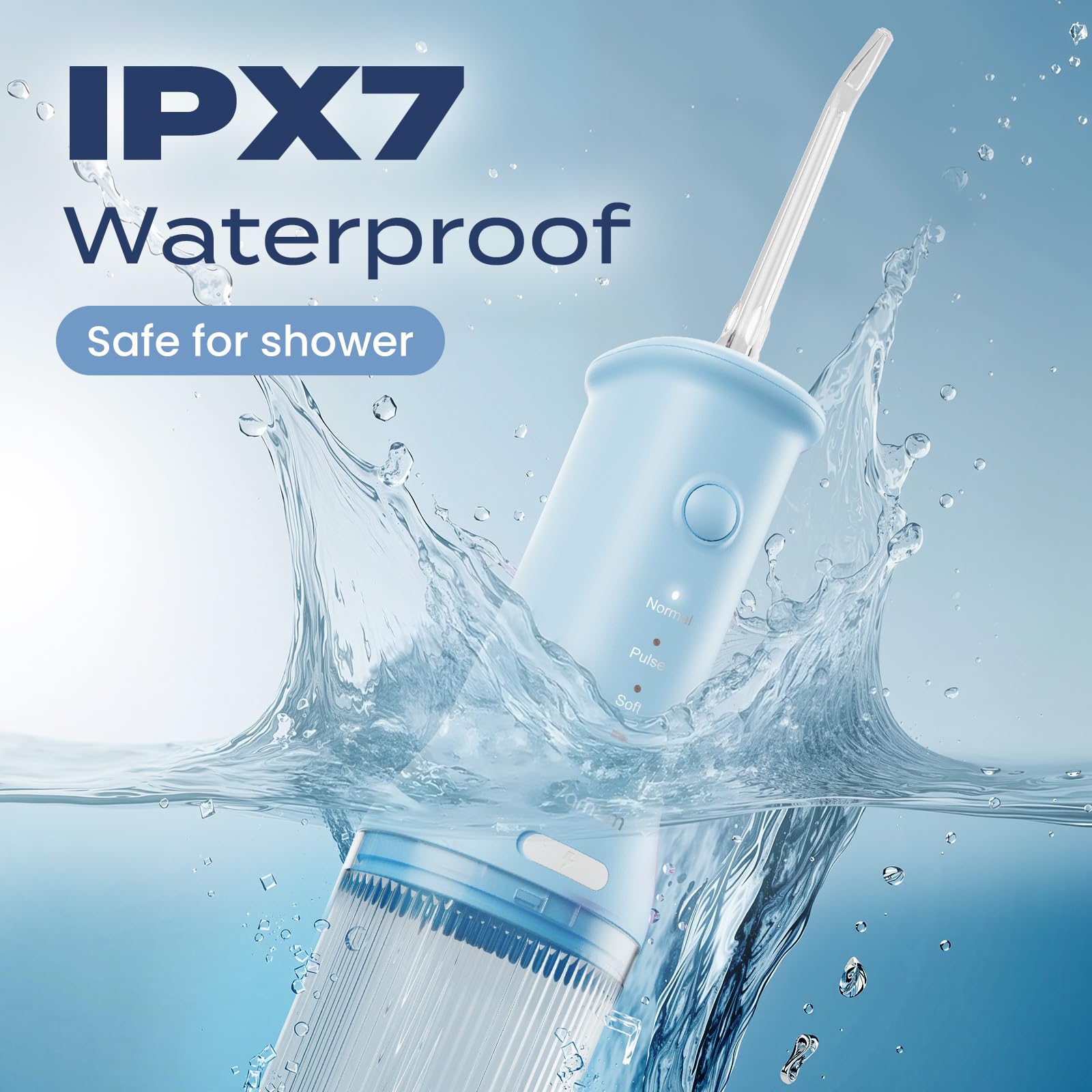 Two jet tips included with 7AM2M water flosser