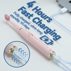 8 replacement brush heads included for 7AM2M toothbrush