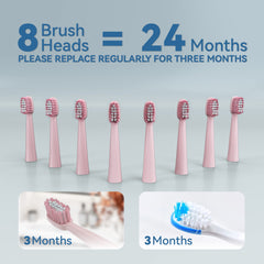 7AM2M Sonic Electric Toothbrush Pink side view