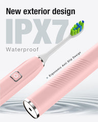 Wireless charging pad with toothbrush on charger