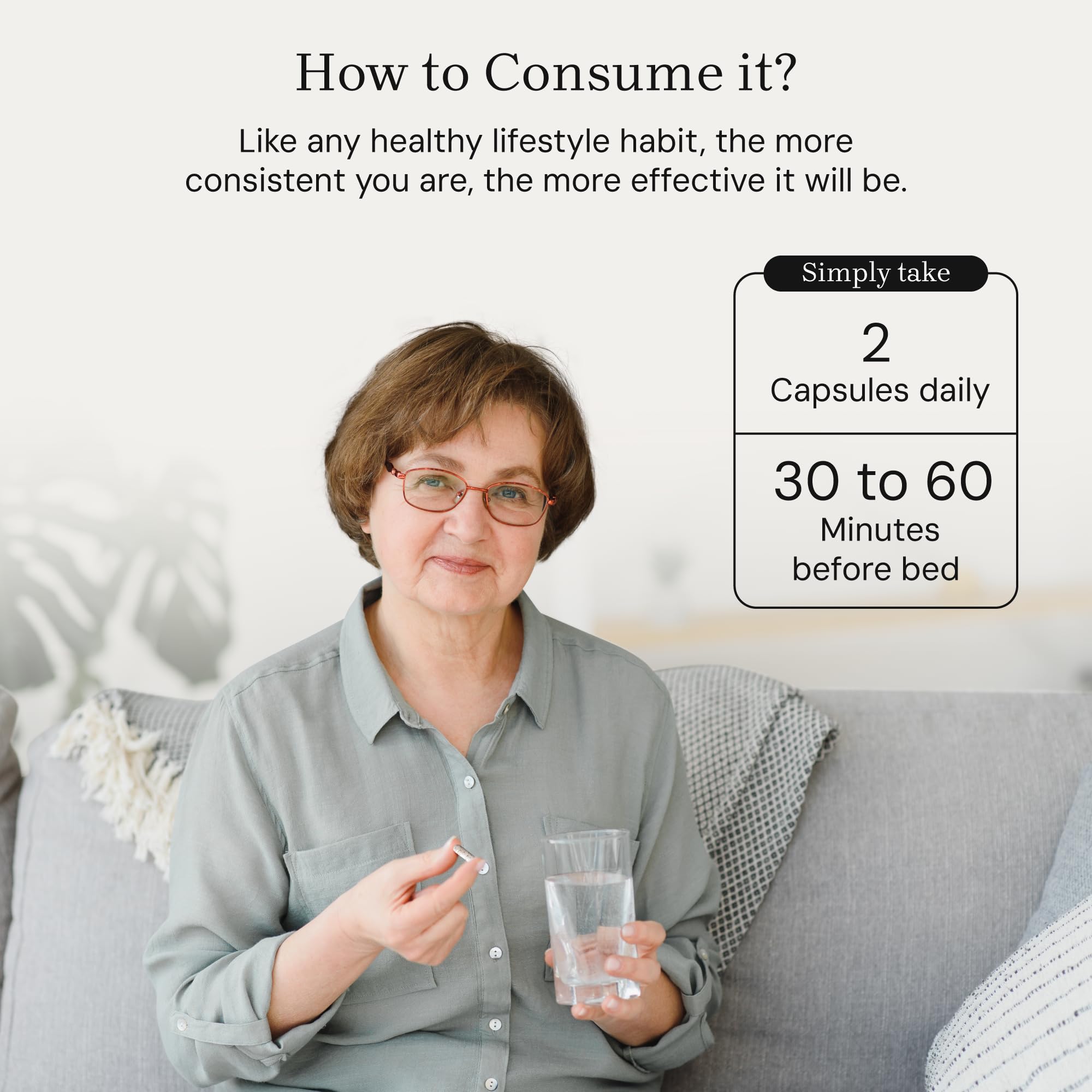 Rest & Relief packaging showing 60 capsules