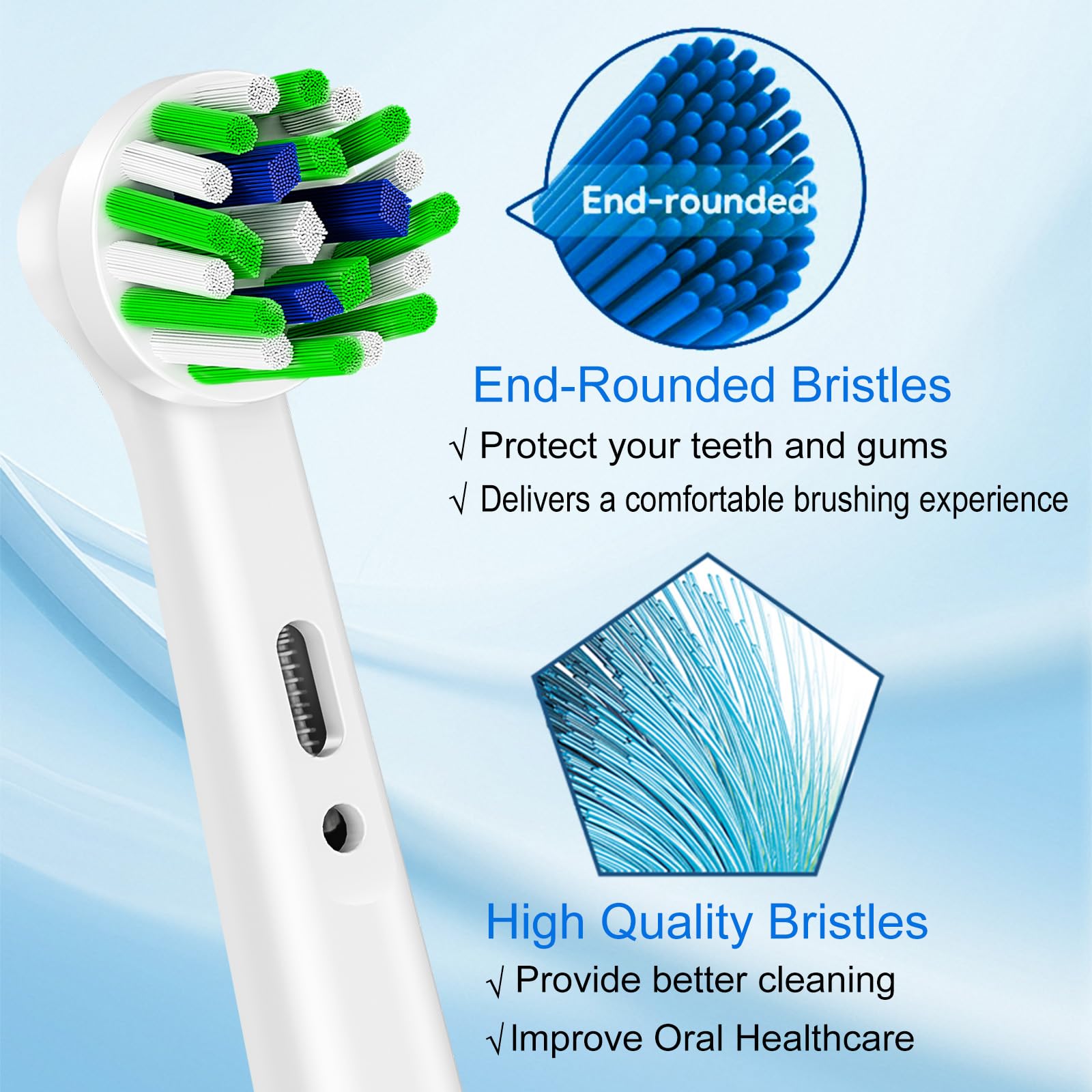 Compatible with Braun/Oral-B models (excluding Pulsonic, sonic, and iO)
