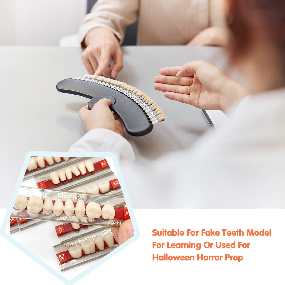 Three complete sets included in the box (84 teeth total)