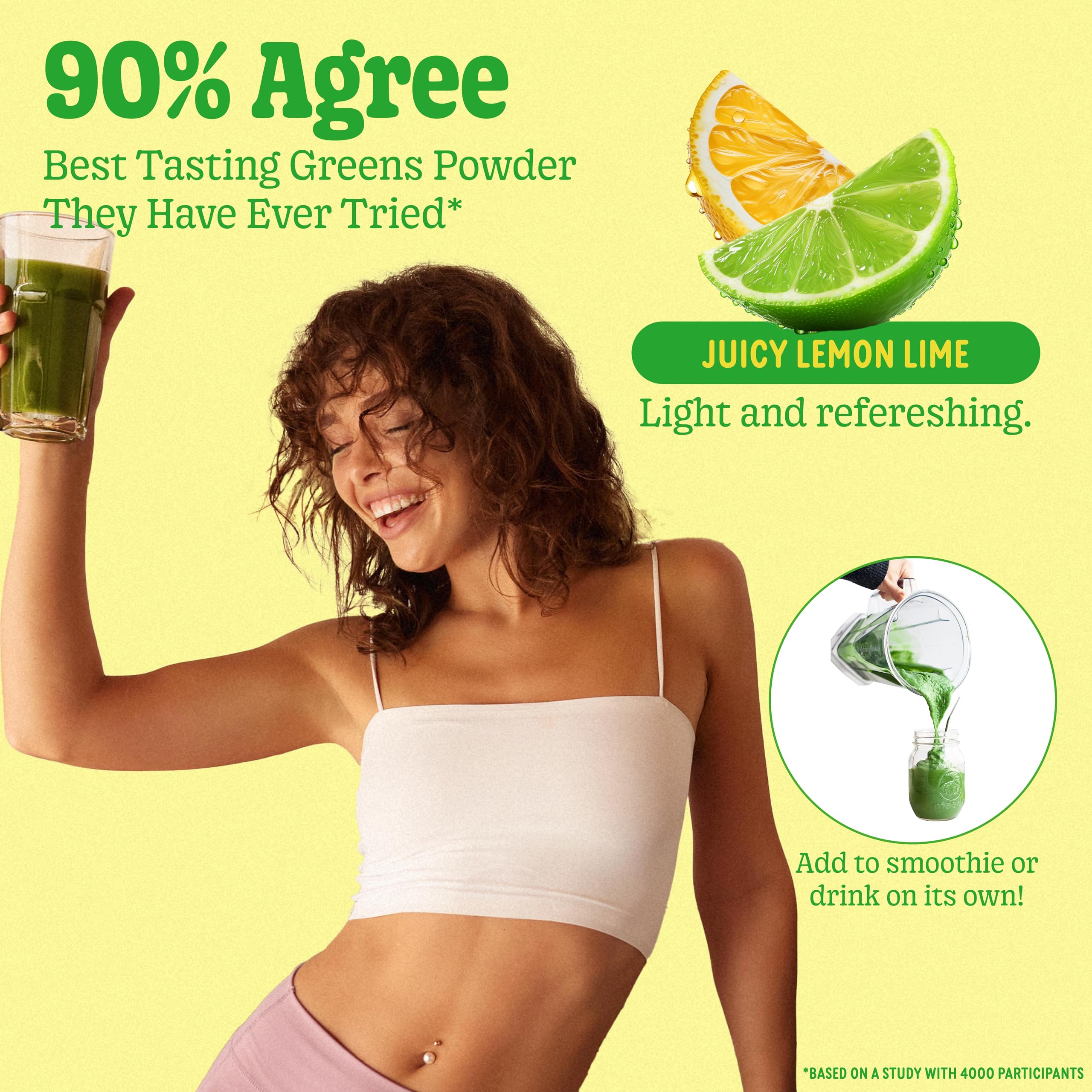 8Greens Lemon Lime flavor packaging