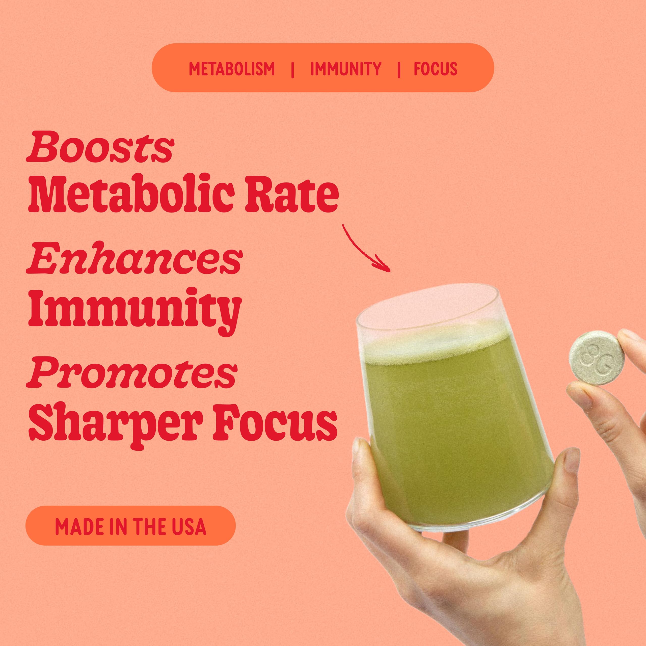 Label close-up showing Organic Aloe Vera and Spirulina