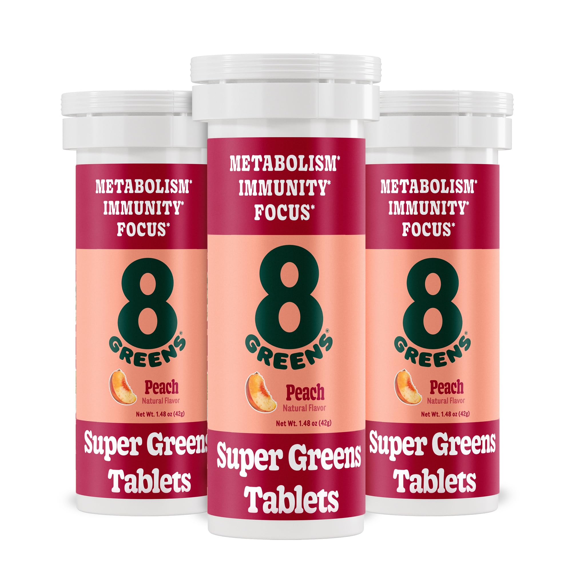 8Greens Supergreens Tablets bottle label