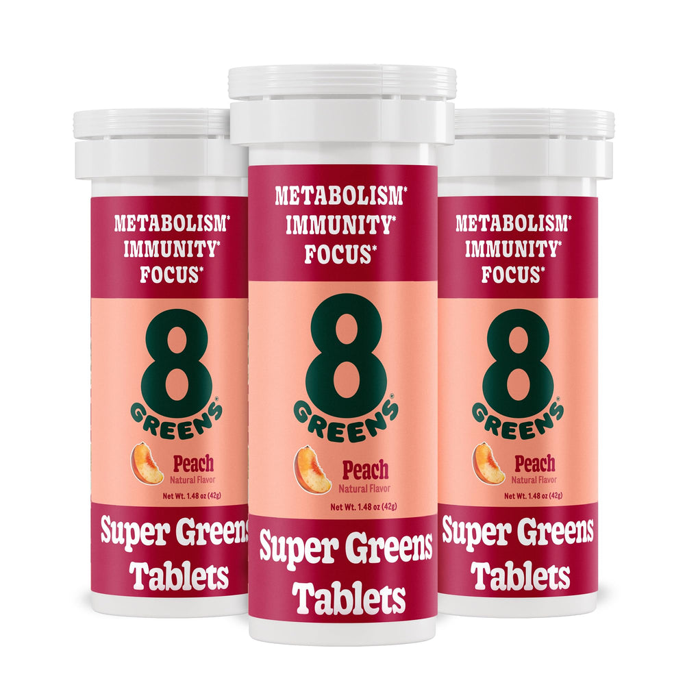 8Greens Supergreens Tablets bottle label