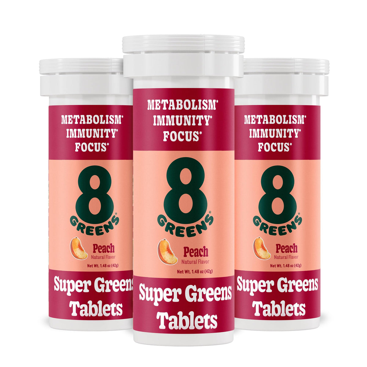 8Greens Supergreens Tablets bottle label