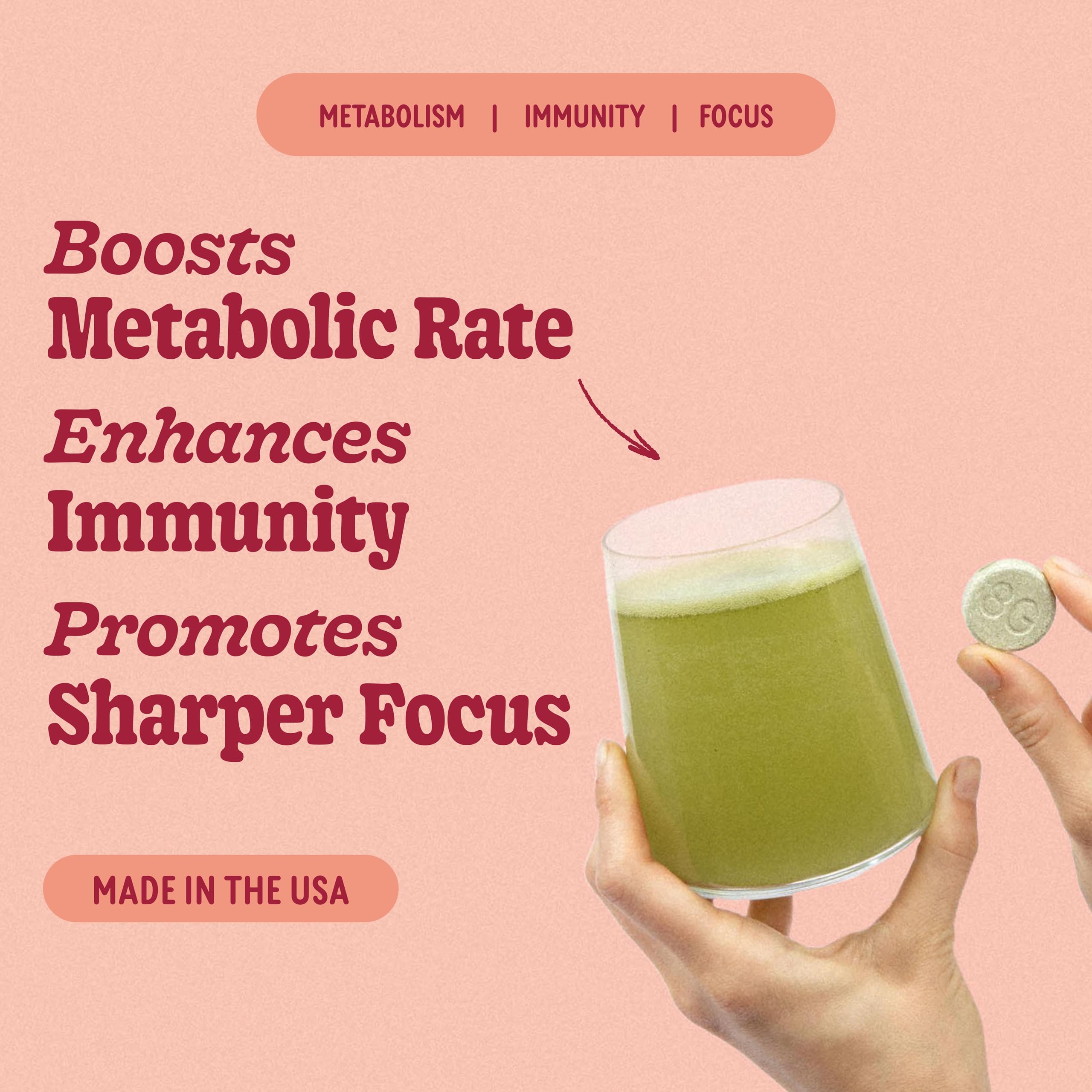 Effervescent tablet dissolving in water