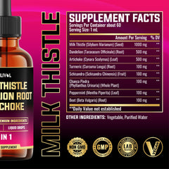 Artichoke tincture component in 8in1 Milk Thistle Drops