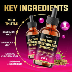Turmeric Curcumin component in 8in1 Milk Thistle Drops