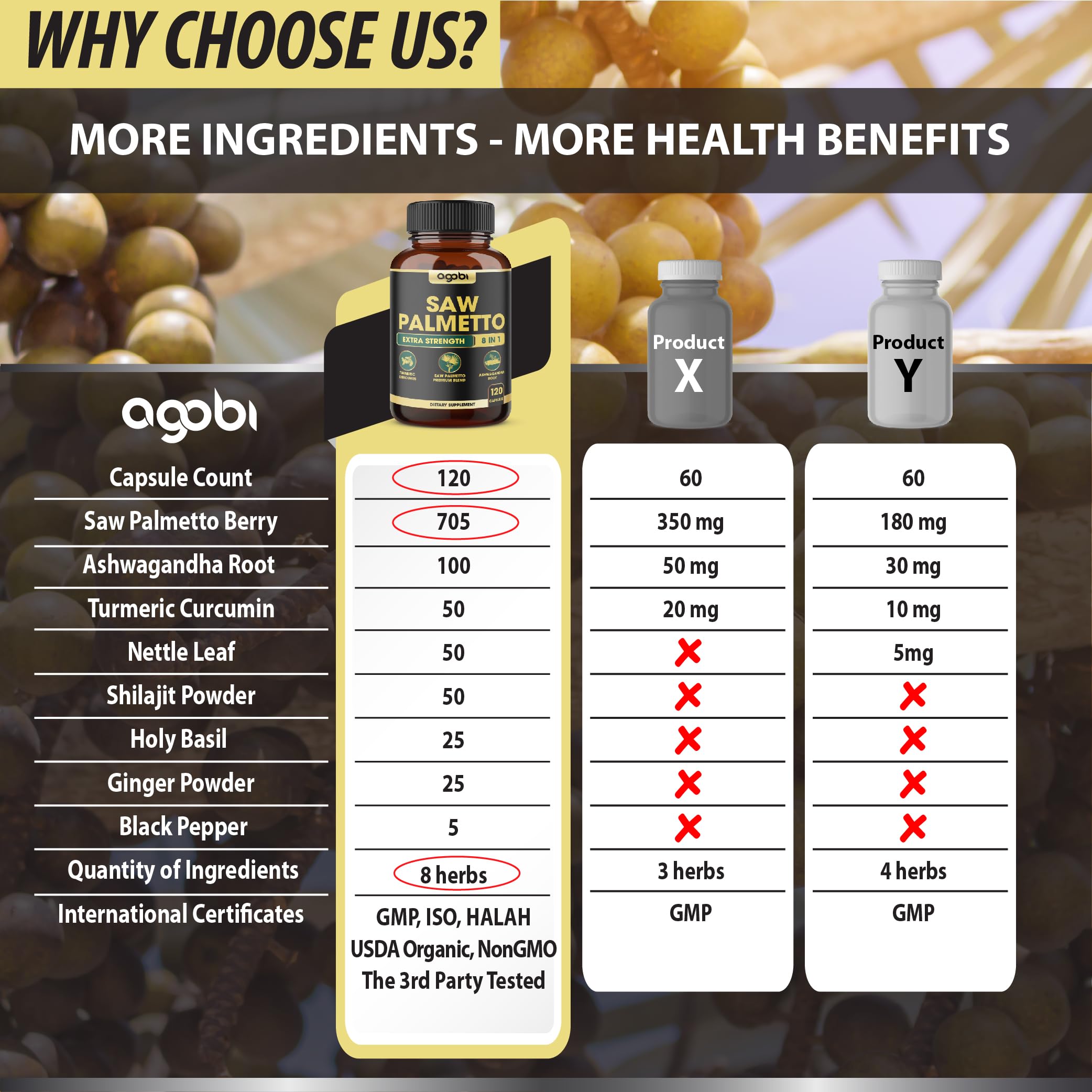 Vegan capsules of the 8in1 supplement