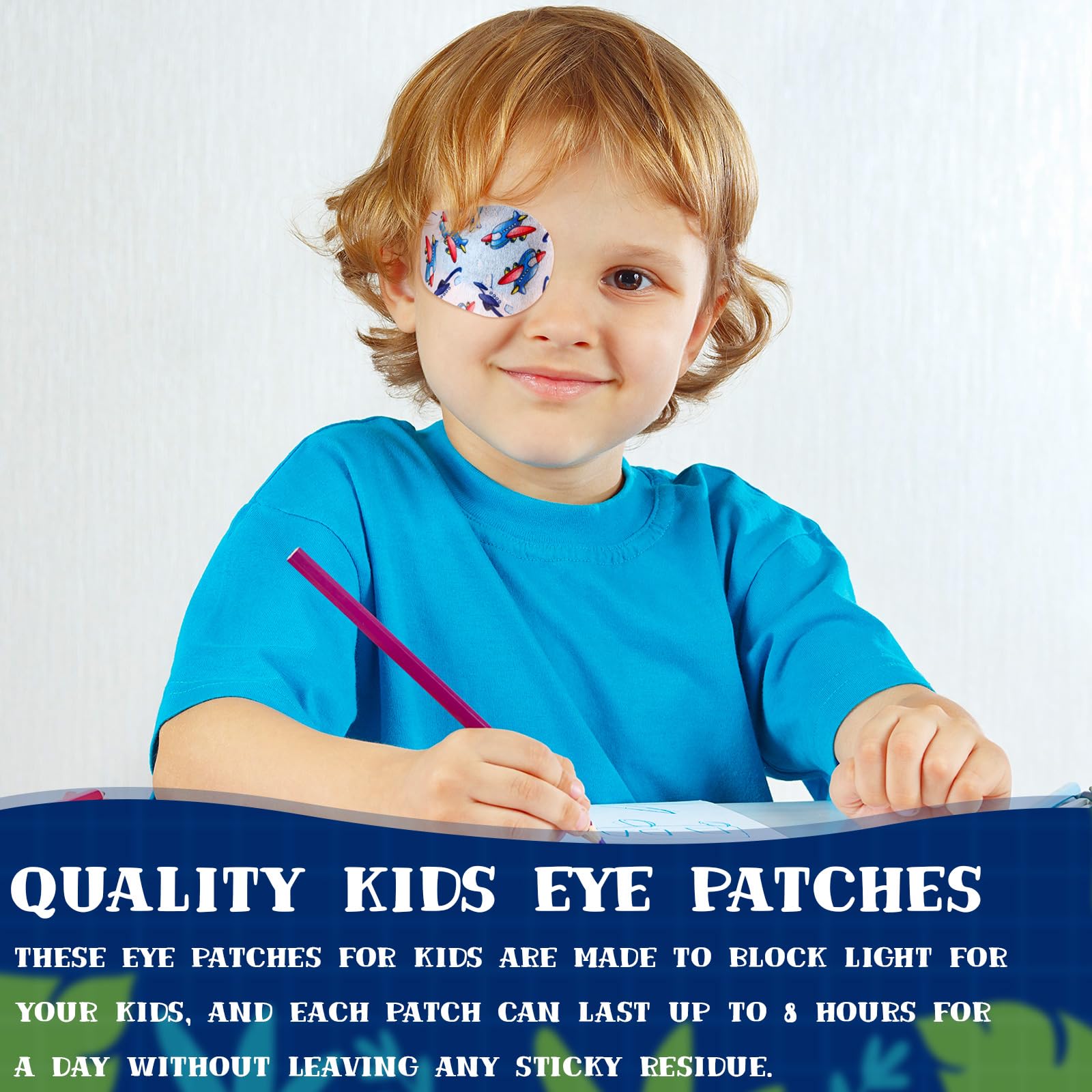 Disposable eye patches designed to stay in place up to 6 hours