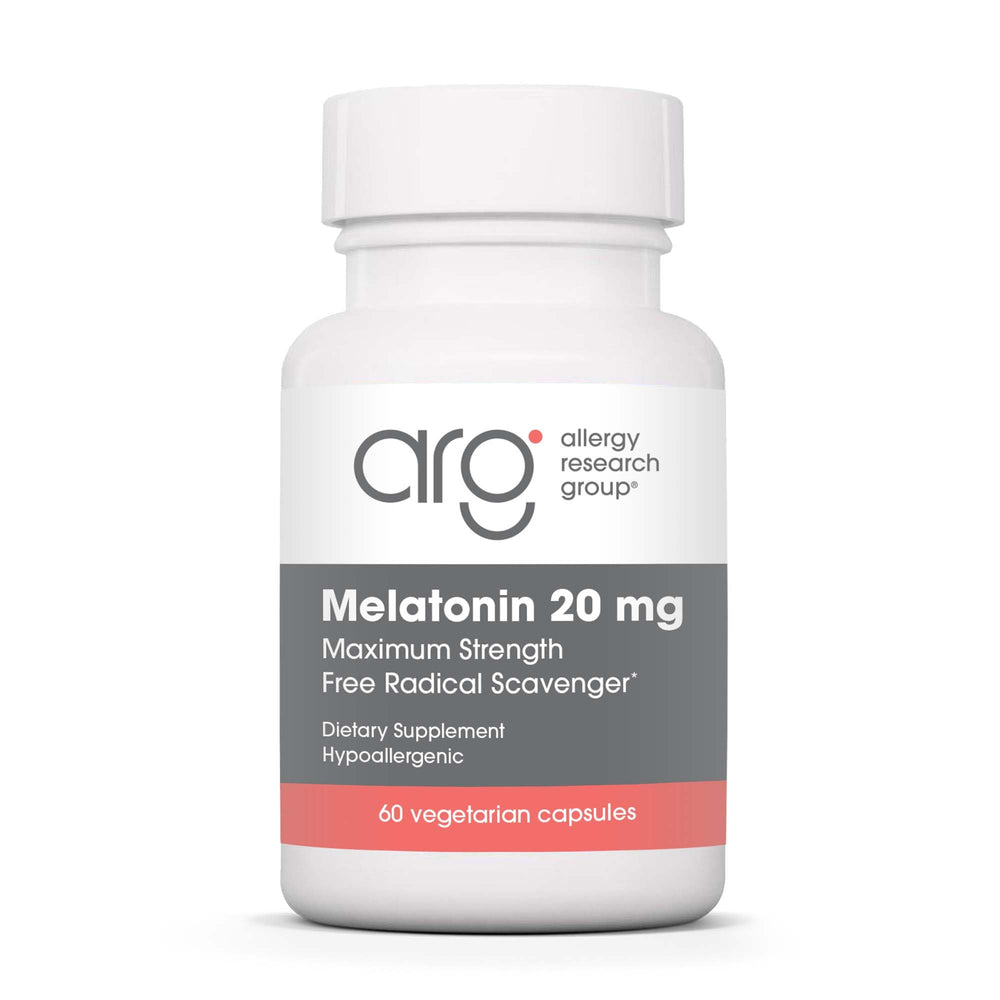 ARG Melatonin 20mg bottle with 60 count label