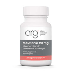 ARG Melatonin 20mg bottle with 60 count label