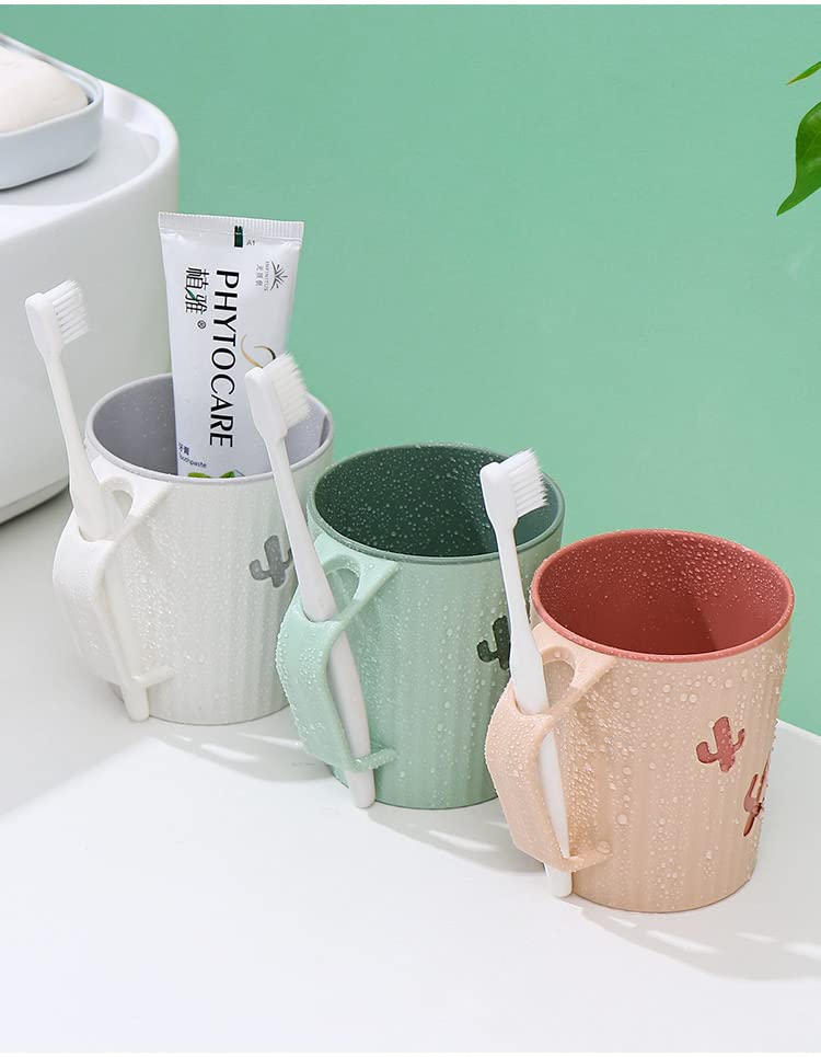 Two-layer PP material toothbrush cup with handle notch for toothbrushes