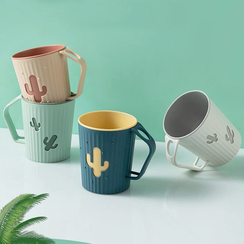 Awhale 2-piece toothbrush cup set in packaging and green-gray colors