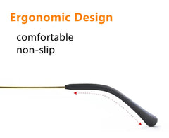 BEHLINE packaging showing silicone eyeglass end tips – 1 pair