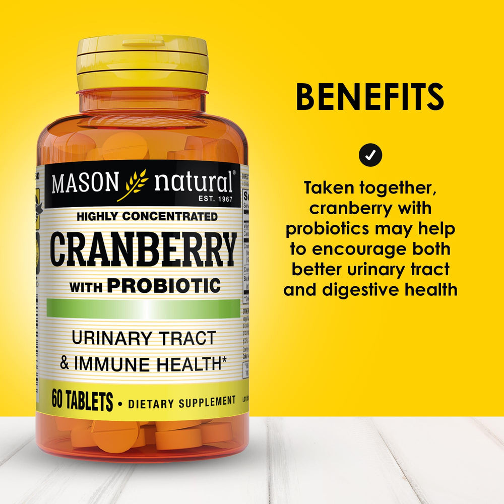 Cranberry 4:1 concentrate and probiotic per tablet