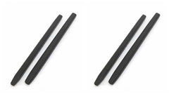 ExactFitt TT006 Black silicone anti-slip eyeglass end tips - front view