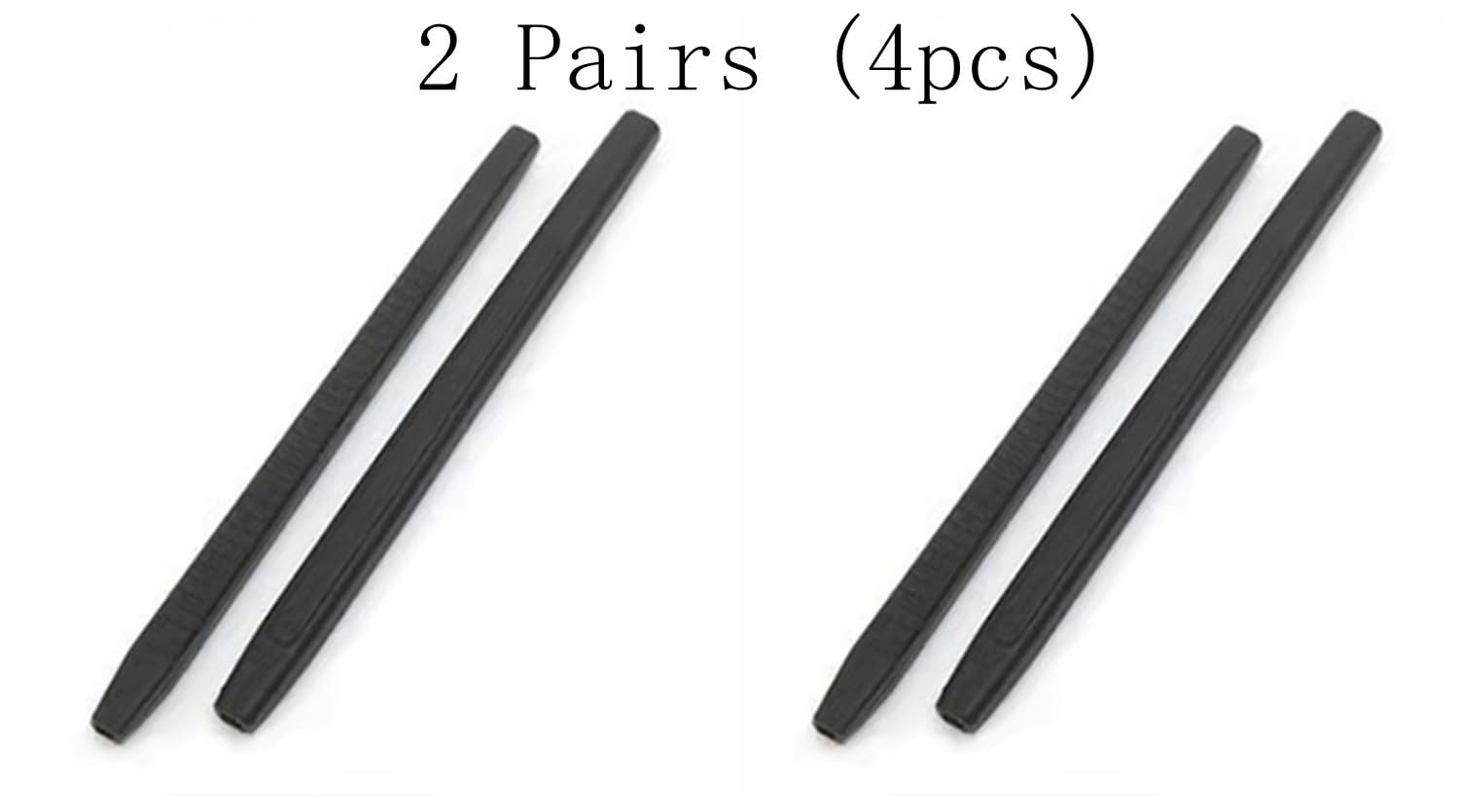 Soft, elastic silicone rubber anti-slip eyeglass end tips for glasses and sunglasses