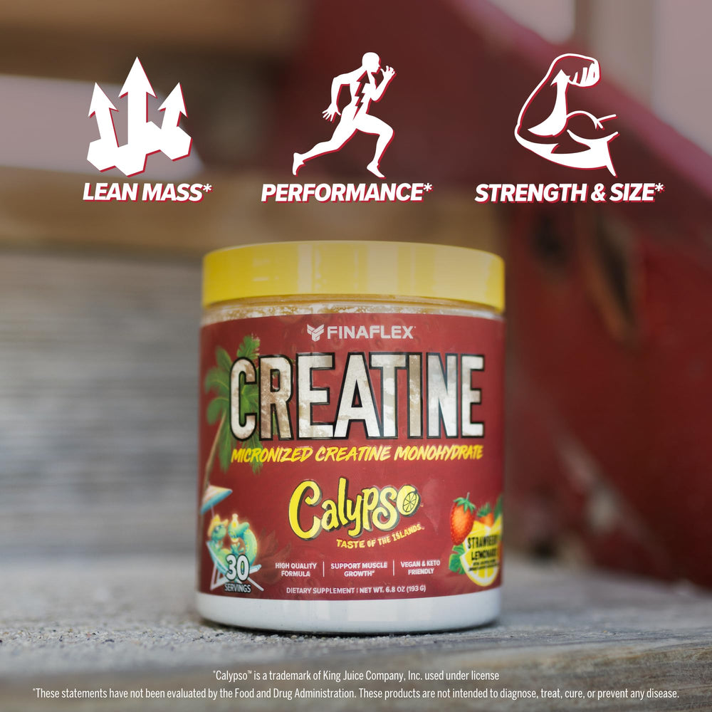 Close-up of micronized creatine monohydrate powder