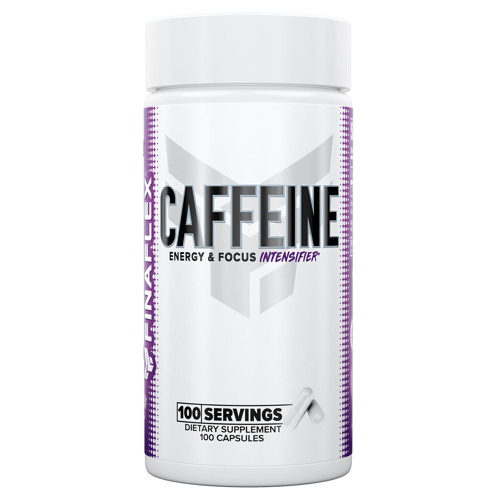 FINAFLEX Pure Caffeine 100 Capsules - Energy, Focus & Mental Alertness