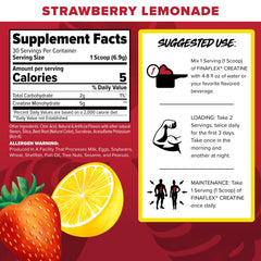 FINAFLEX Creatine bottle back with nutrition facts