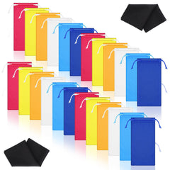 Green microfiber sunglasses pouch