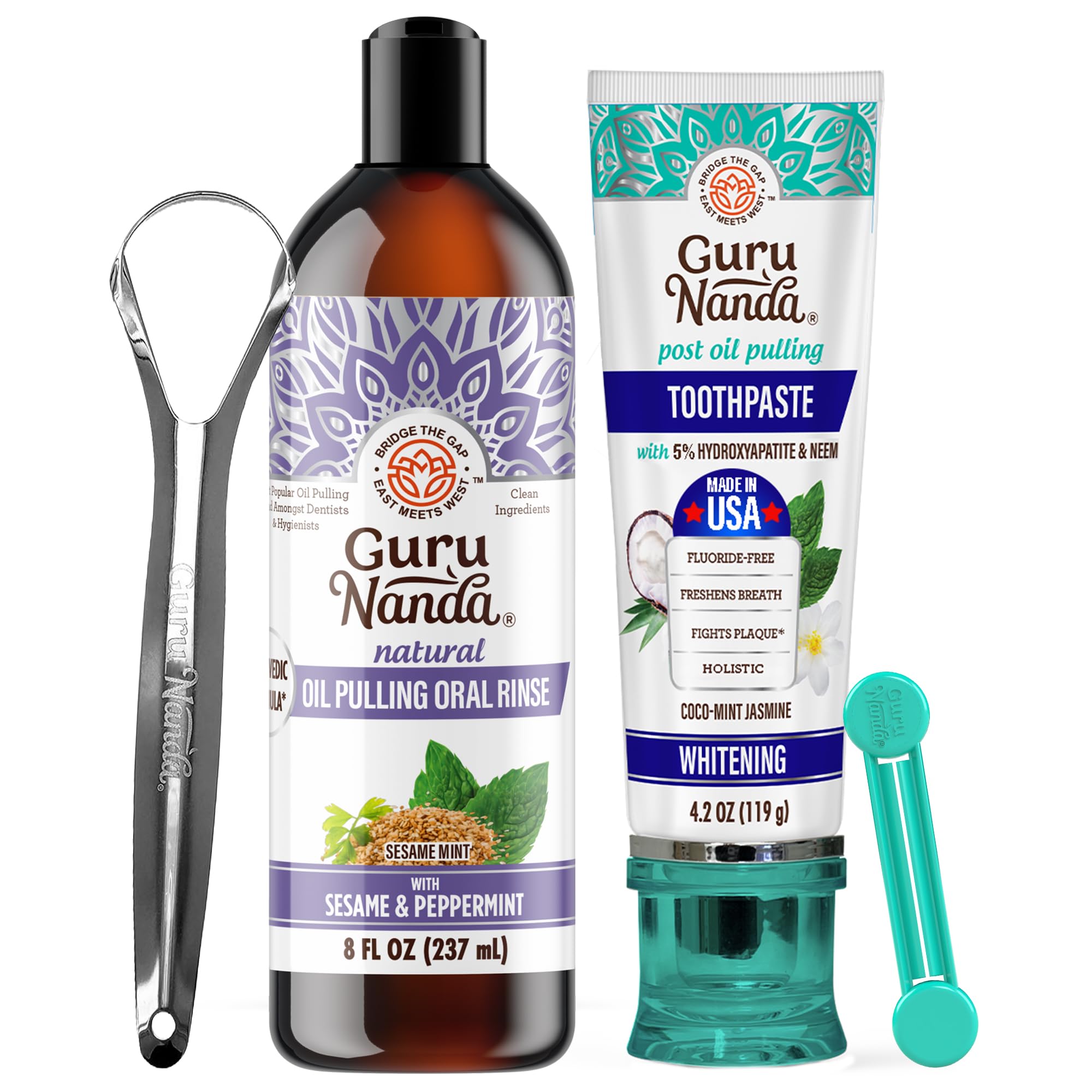 Hero image of GuruNanda Natural Glow Oral Care Bundle