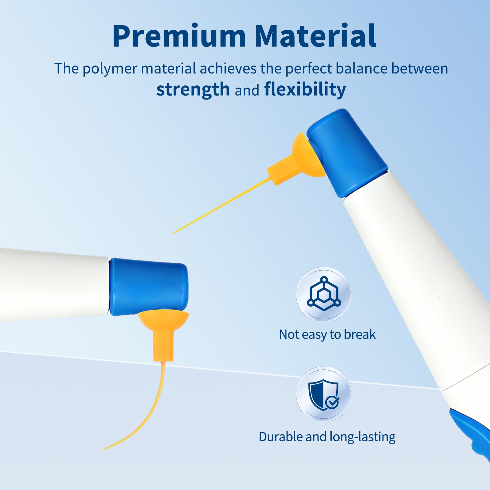 Heat-resistant root canal irrigator replacement tip for durable use