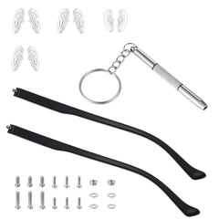 HJZHII black temple arms replacement kit - 13.5 cm length