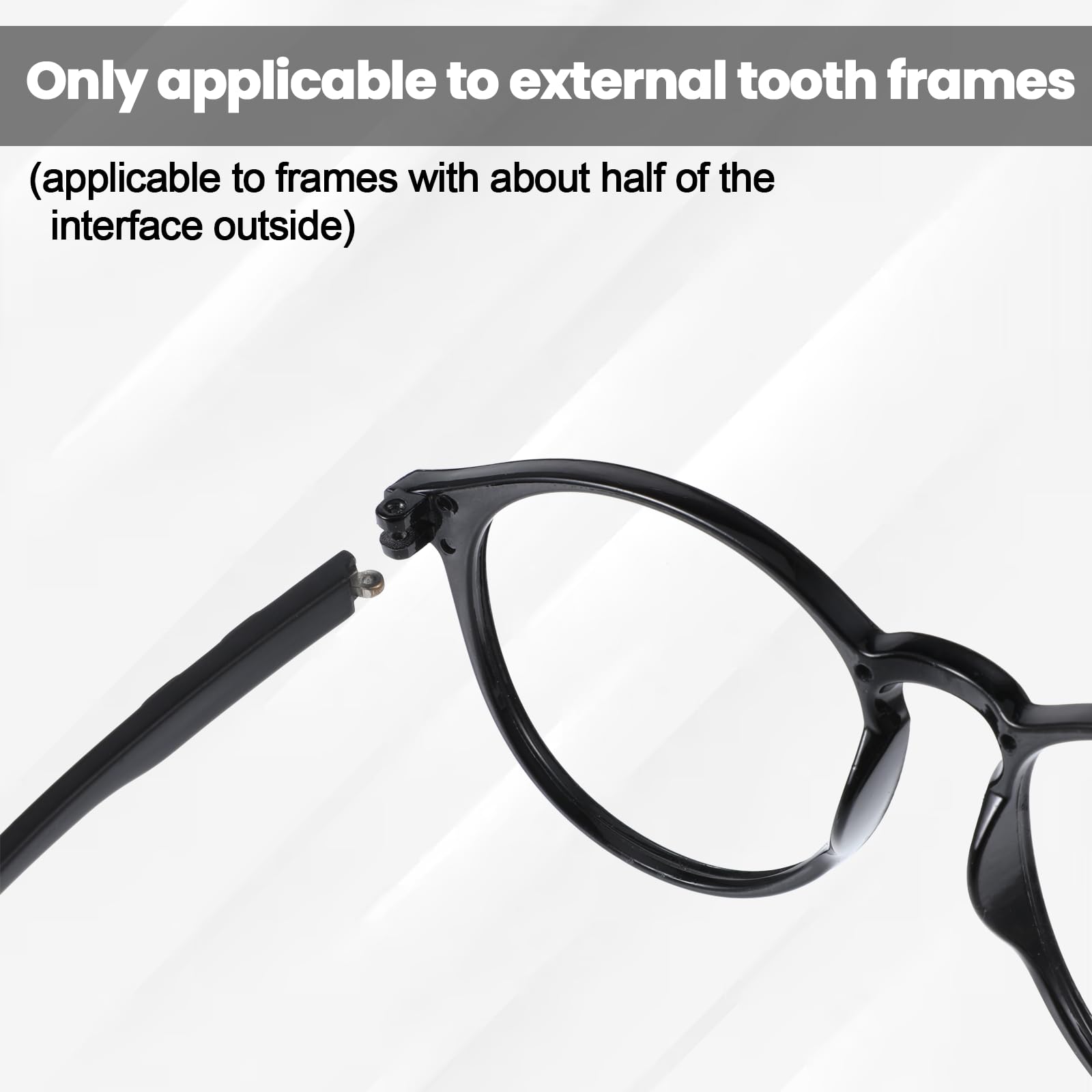 Complete HJZHII repair kit for glasses in black