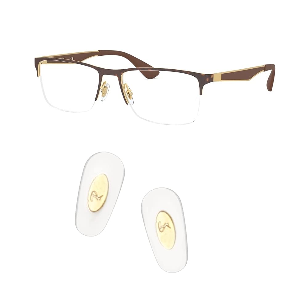 HiCycle2 14mm push-in nose pads for Ray Ban RB6335 in golden color
