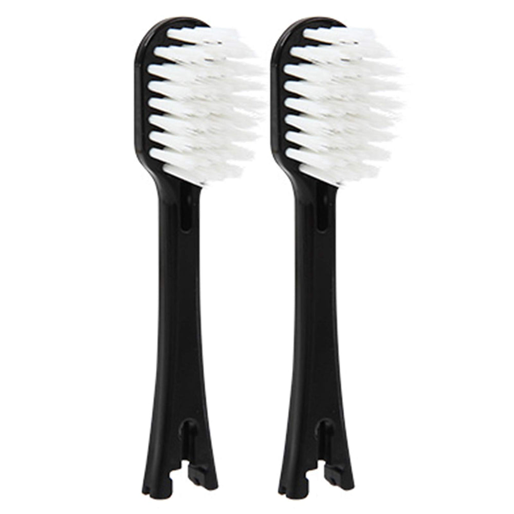 IONPA Wide Black Replacement Brush Head - 2-pack, fits IONPA DH/DP, Made in Japan