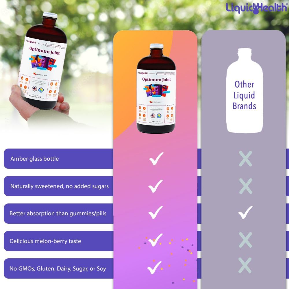 LIQUIDHEALTH Optimum Joint bottle showing USA Made label
