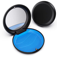 LONGMON 2-Pack Slim Retainer Case with Mirror – Invisalign & Aligners Compatible
